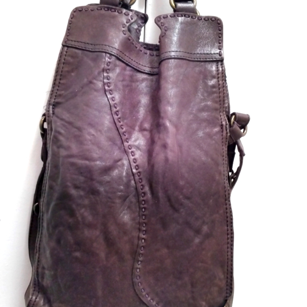 Lucky brand genuine soft leather handbag convertible